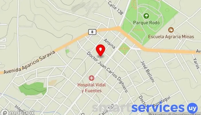 mapa de ACC Agencia Cuareim Minas Almacén en Minas