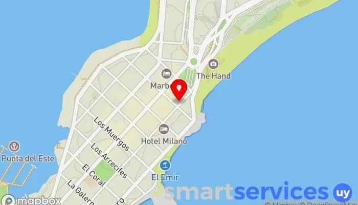mapa de Administración CIRIACO´S - Punta del Este Agencia inmobiliaria en Punta del Este