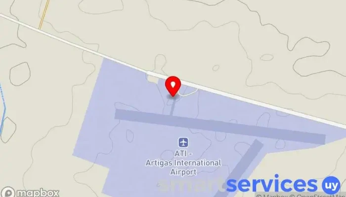 mapa de Aeropuerto Internacional de Artigas Aeropuerto internacional en Artigas