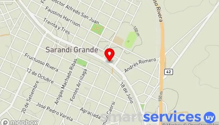 mapa de Agencia BSE Sarandi Grande Corredor de seguros en Florida