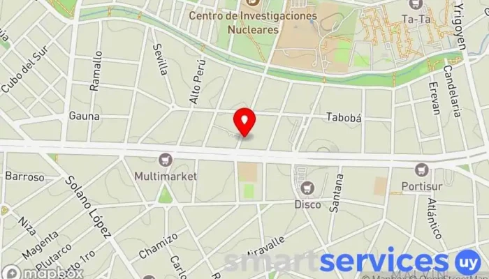 mapa de Agencia Búho Agencia de publicidad, Diseñador gráfico, Agencia de marketing en Montevideo