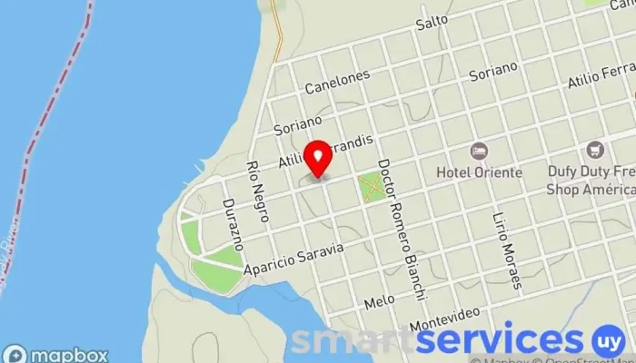 mapa de Agencia Central Empresa de autobuses en 399Bella Unión