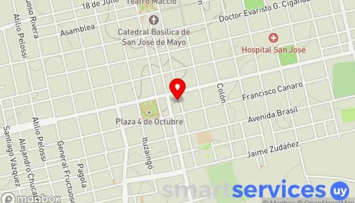 mapa de agencia cita en centro de san jose Oficina de la Administración en San José de Mayo