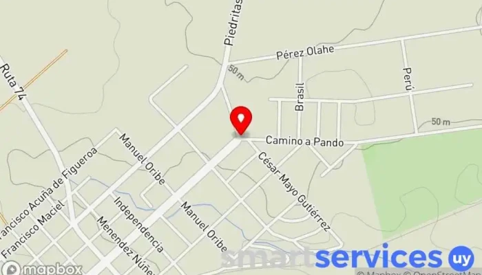 mapa de Agencia Copsa Servicio de transporte en Joaquín Suárez