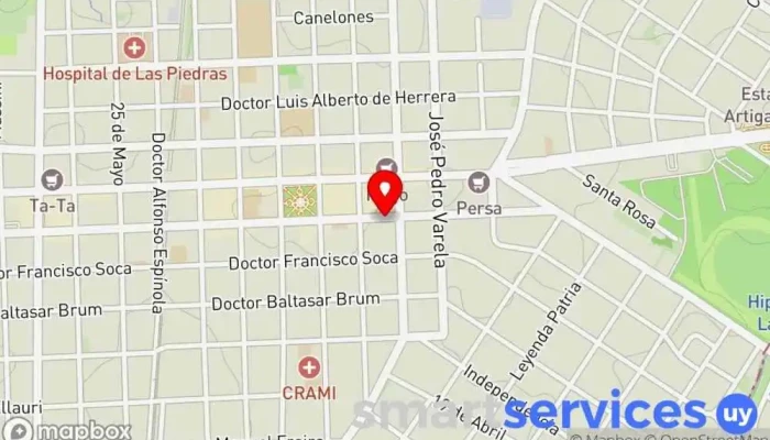 mapa de Agencia De Viajes Agencia de viajes en Las Piedras