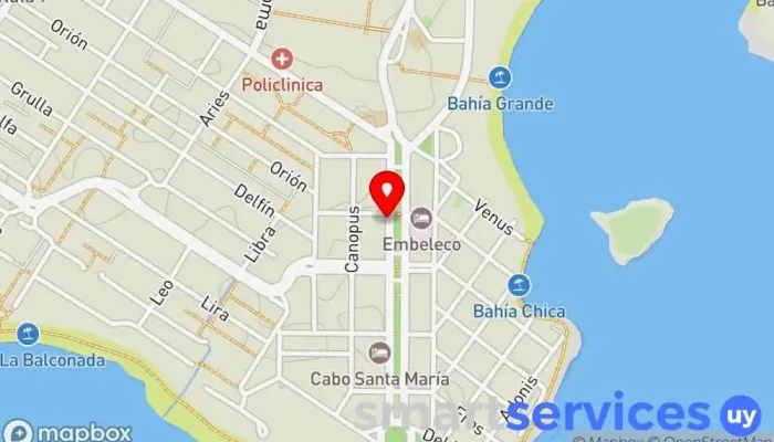 mapa de Agencia de Viajes Agencia de visitas turísticas en La Paloma