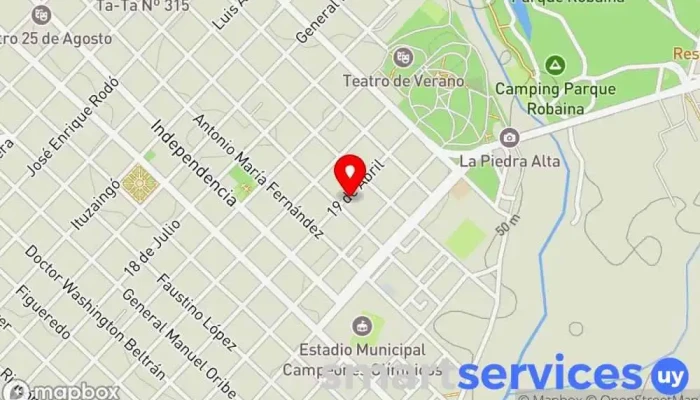 mapa de Agencia de Viajes y Empresa de ómnibus Ciudad de Florida Centro comercial en Florida
