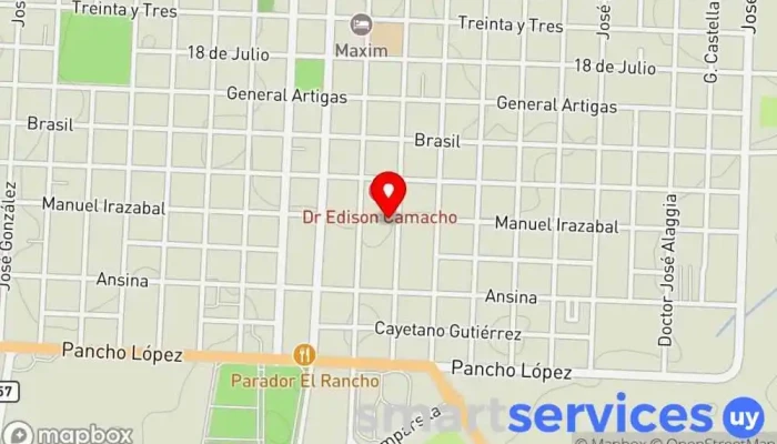 mapa de Agencia Etchandy Tecegal Agencia de viajes en Trinidad