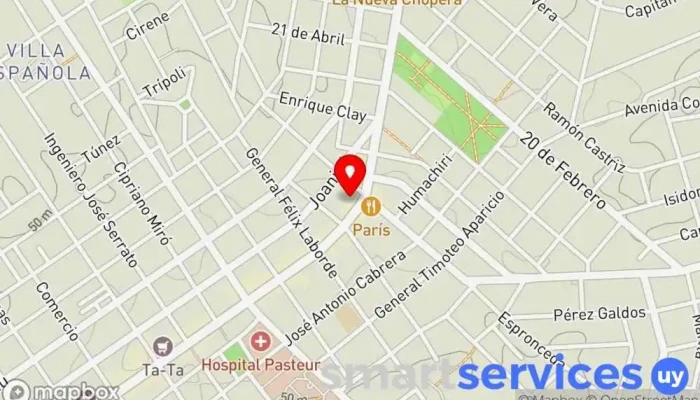 mapa de Agencia laboral union Agencia de colocación en Montevideo