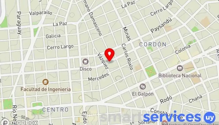 mapa de Agencia Lyliam Consultoría de recursos humanos en Montevideo
