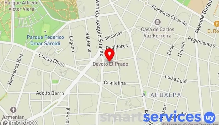 mapa de AGENCIA M Agencia de marketing en Montevideo