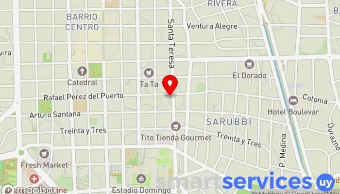mapa de Agencia Oficial de Quinielas N°8 Agencia de apuestas en Maldonado