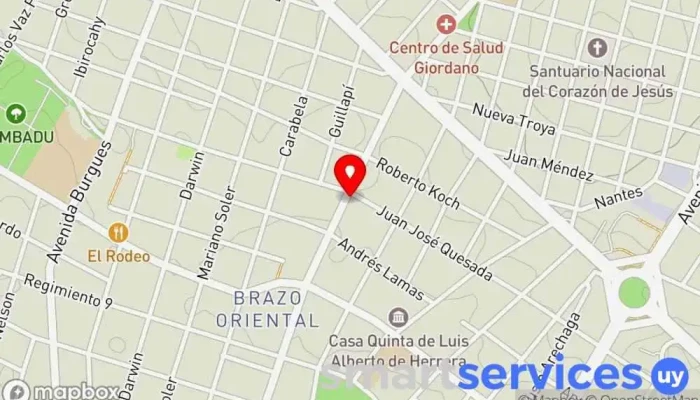 mapa de Agencia Quiniela Quiosco en Montevideo