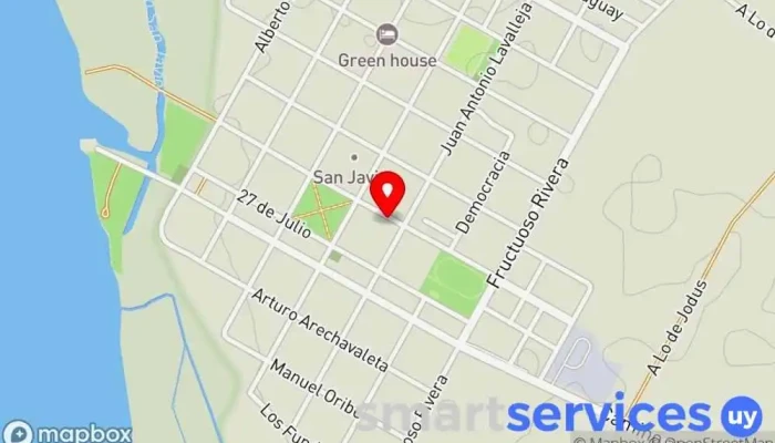 mapa de AGENCIA UES Servicio de envíos en San Javier