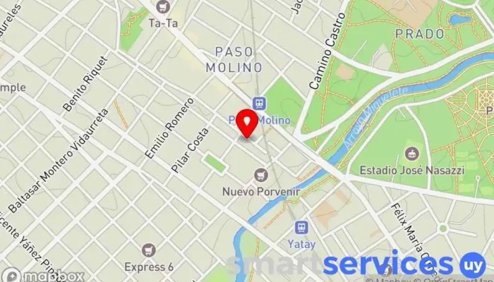 mapa de Agraciada 2065 Estudio de tatuajes en Montevideo