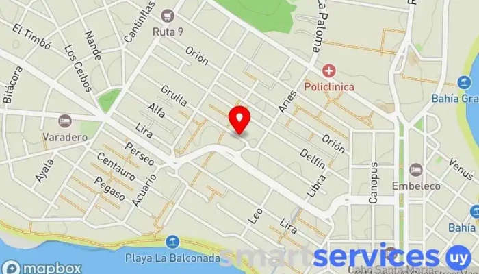 mapa de Alpinas Pilmaiquen Alojamiento con servicio en La Paloma