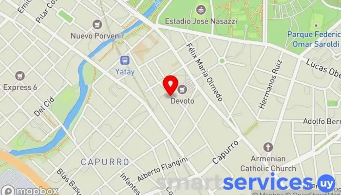mapa de Alquileres en Montevideo (Sucursal Prado) Agencia inmobiliaria en Montevideo