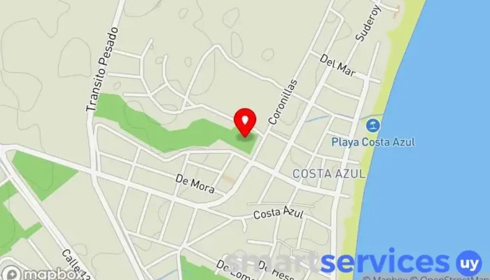 mapa de Altos de Costa Azul Agencia inmobiliaria en La Aguada y Costa Azul