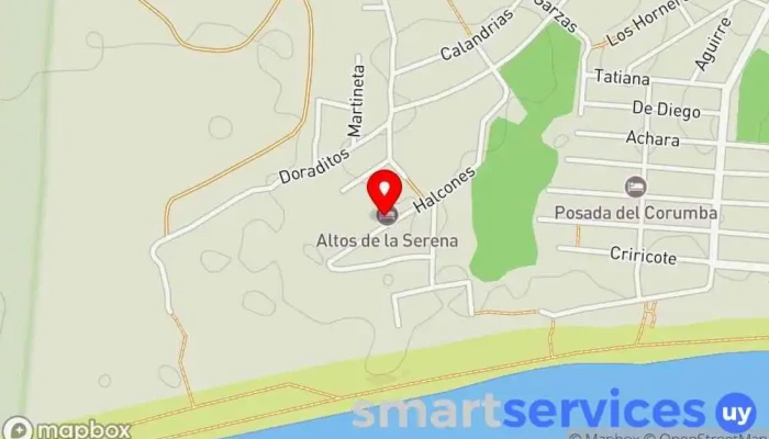 mapa de Altos de la Serena Apart Hotel Hotel en La Paloma