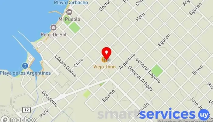 mapa de Antel Tienda de móviles, Proveedor de servicios de Internet, Centro comercial, Proveedor de servicios de telecomunicaciones, Compañía telefónica en Nueva Palmira