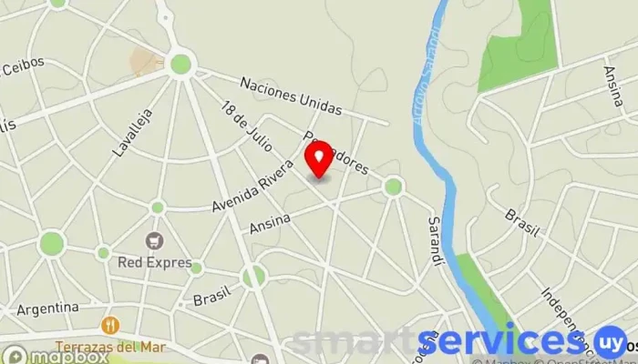 mapa de Antel Tienda de móviles, Proveedor de servicios de Internet, Centro comercial, Proveedor de servicios de telecomunicaciones, Compañía telefónica en La Floresta