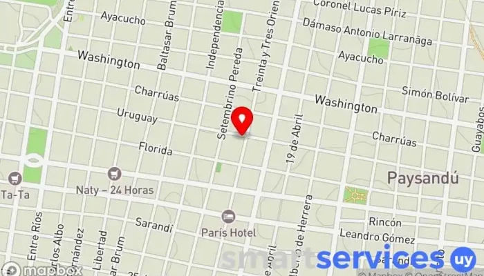 mapa de AP Servicios & Trade Agencia de marketing en Paysandú