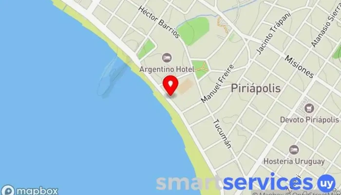 mapa de APROTUR Centro de información turística en Piriápolis