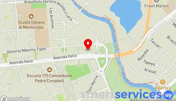 mapa de Art Carrasco Empresa de trabajo temporal en Montevideo
