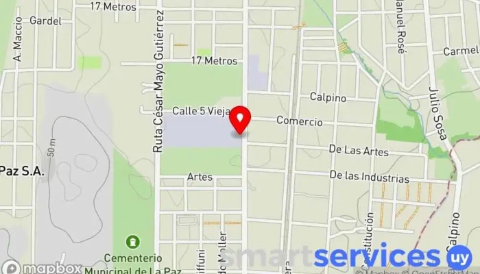 mapa de ATMA S.A. Empresa de fabricación de plástico en La Paz
