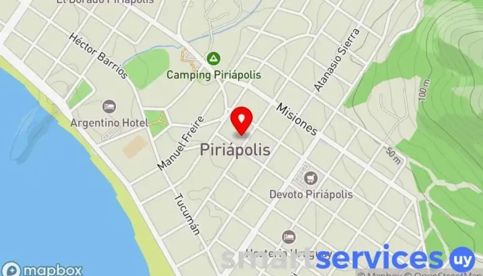 mapa de Automatismos Piriapolis  en Piriápolis