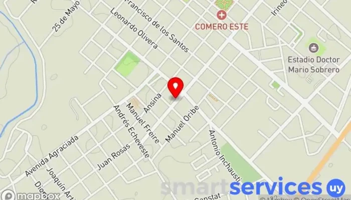 mapa de Auxilio Mecánico Atlántico  en Rocha