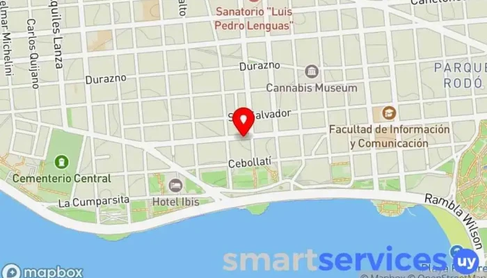 mapa de Av. Gonzalo Ramírez y Minas  en Montevideo