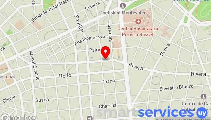 mapa de Av. Gral. Rivera y Acevedo Diaz  en Montevideo