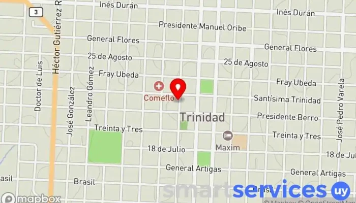 mapa de Avicola Azul Tienda de alimentación en Trinidad