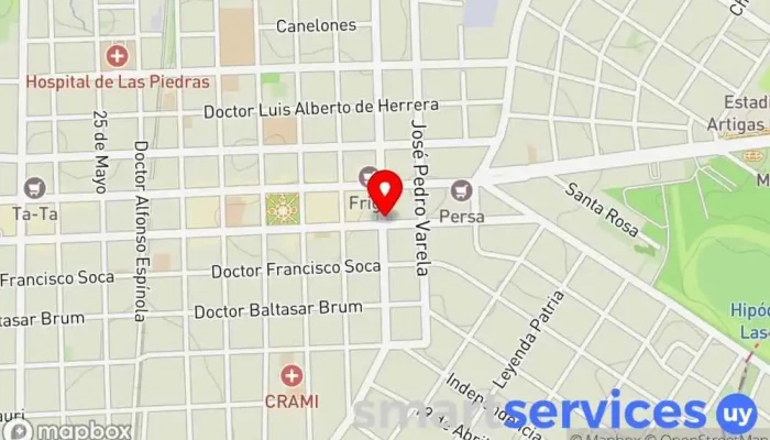 mapa de Banico Viajes Agencia de viajes en Las Piedras