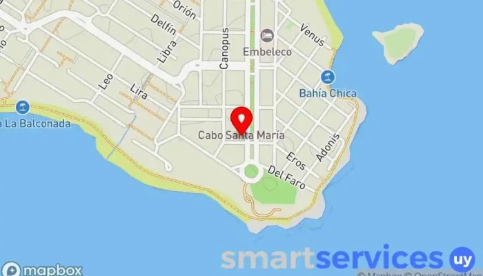 mapa de Bar La Onda Restaurante de comida rápida en La Paloma