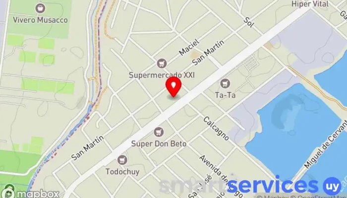 mapa de Barnech Seguros (Agencia BSE) Compañía de seguros en Ciudad de la Costa