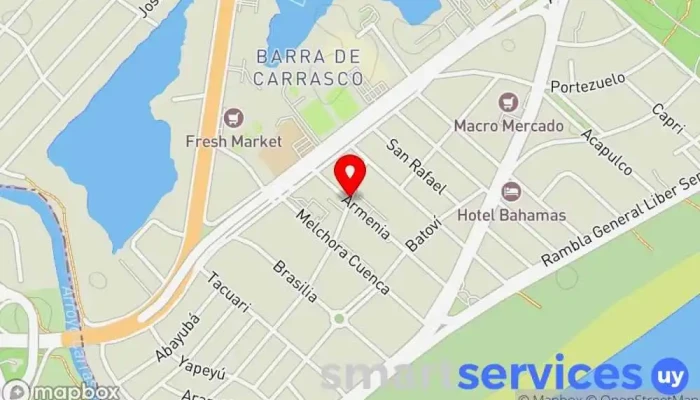 mapa de Barra de Carrasco  en Ciudad de la Costa