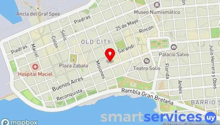 mapa de Bayton Agencia de colocación, Consultoría de recursos humanos en Montevideo