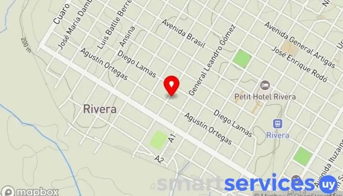 mapa de Big Sound Perifoneo Rivera Agencia de publicidad en Rivera
