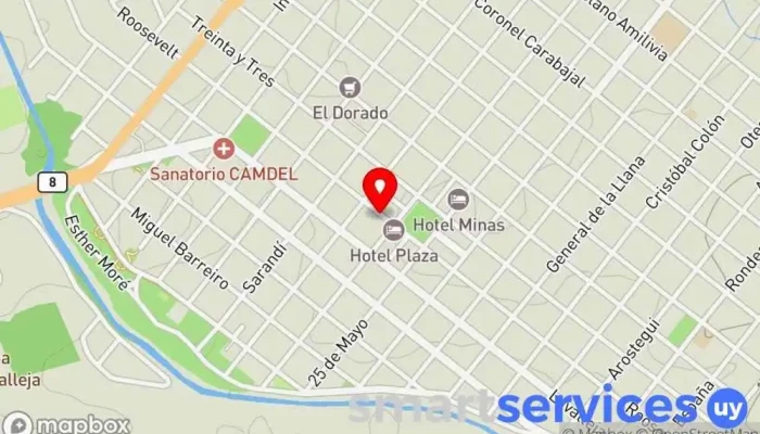 mapa de BPS Banco en Minas