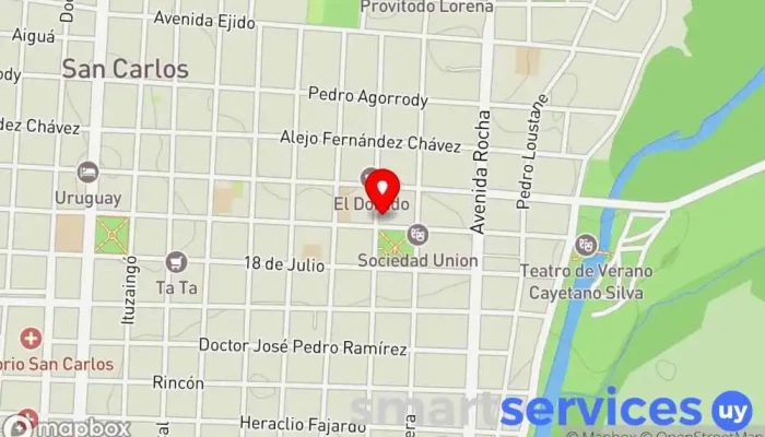 mapa de BSE San Carlos Compañía de seguros en San Carlos