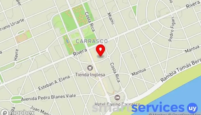 mapa de BTM Agencia de viajes en Montevideo