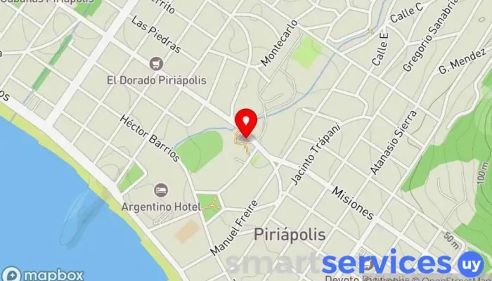 mapa de Buquebus Piriápolis Agencia de viajes en Piriápolis