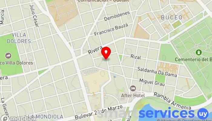 mapa de Can Comunicación Agencia de publicidad en Montevideo