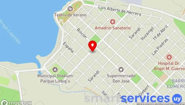 mapa de Carlo Locatelli Seguros Corredor de seguros en Fray Bentos