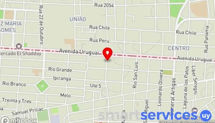 mapa de Casa de la Cultura Chuy Cine en Chuy
