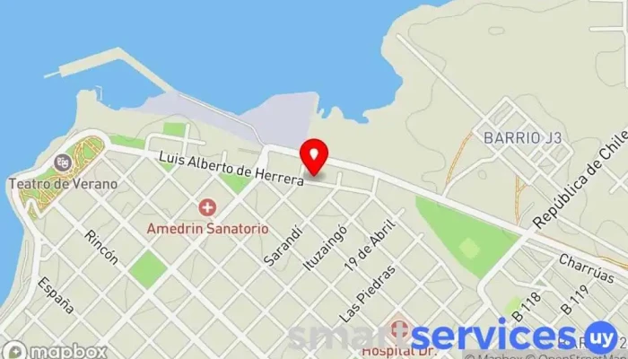 mapa de Catonel S.A. Agencia de alquiler de grúas en Fray Bentos