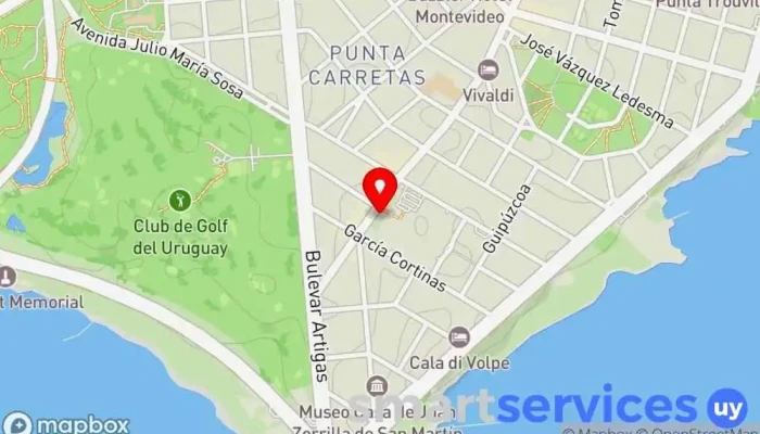 mapa de Centro de Información Turística Centro de información turística en Montevideo