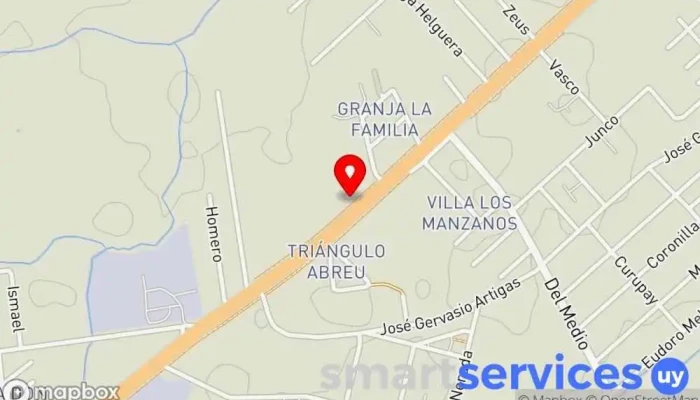 mapa de Centro de Operaciones Grupo TATA Servicio de logística en Barros Blancos